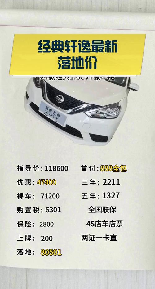 日产轩逸经典2022新款落地价(日产轩逸suv2021经典款)